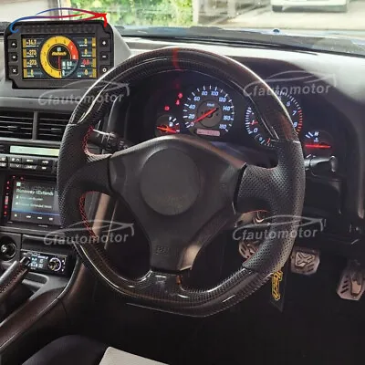 Carbon Fiber Steering Wheel Perforated Fit For 1999–2002 Nissan GTR R34 Skyline  • $399