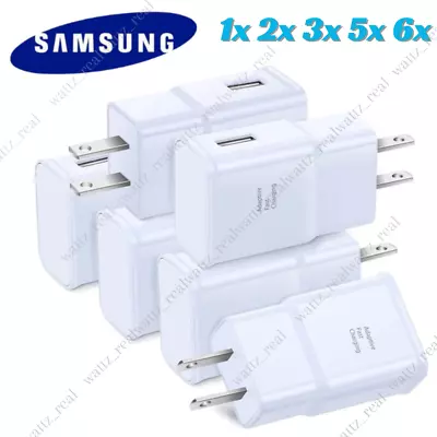 1-6Pack Bulk Lot Adaptive Fast USB Wall Charger Block Power Adapter For Samsung • $7.65