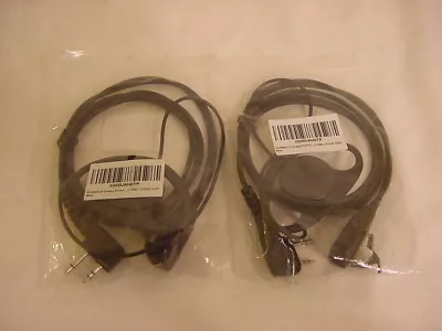 (2) NEW Kenmax D Shape Police Headset With PTT Mic For Midland XT600 LXT435 G225 • $20