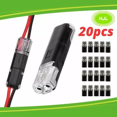 20pcs 12V 2Pin Plug Waterproof Electrical Connector Wire Cable Vehicle • $7.88