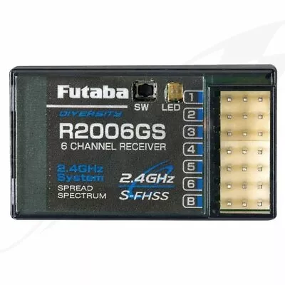 ES- Futaba RX R2006GS 6CH 2.4GHZ FHSS - FU103 • $70.40