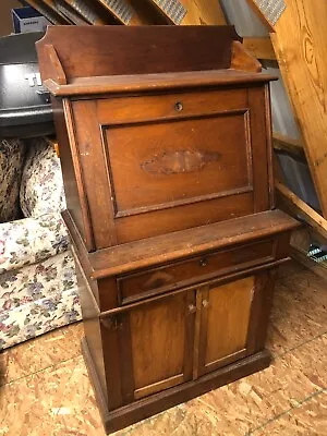 VINTAGE Wooden Secretary Desk • $250