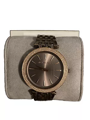 $250 • Buy Michael Kors Watch, NWT, Unwanted Gift, Rare Bronze Colour With Crystals