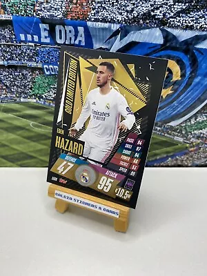 Match Attax 2020/21 2021 Eden Hazard Gold Limited Edition Real Madrid Card LE6G • £1.99