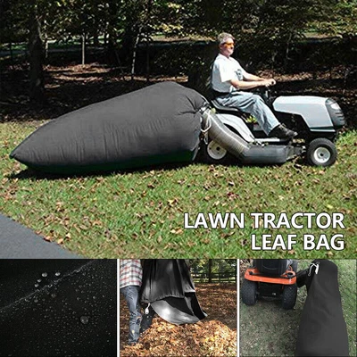 $43.99 • Buy Lawn Tractor Leaf Bag Mower Catcher Riding Grass Sweeper Rubbish Bagger Black AU