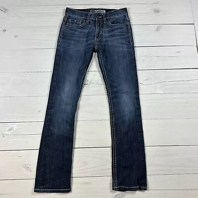 BKE Buckle Jeans Mens 28X32 Jake Straight Leg Medium Wash Denim Stretch Casual • $34.95