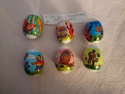 Vintage Rare Gumball/vend/dime Store Decorative Easter Eggs With Prize Lot Of 6 • $16.29