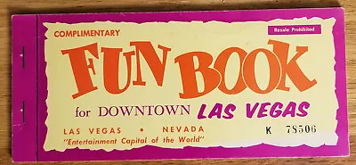 Downtown Las Vegas Coupon Fun Book COMPLETE 1970s K78506 Nevada • $7.08