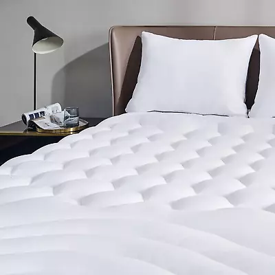 Bedsure Queen Size Mattress Pad - Soft Cooling Mattress Cover Padded Quilted Fi • $35.99