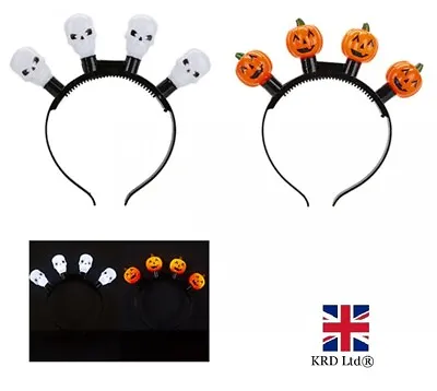 £7.80 • Buy Halloween LIGHT UP HEADBAND Flashing Party LED Headwear Band Fancy Dress Costume