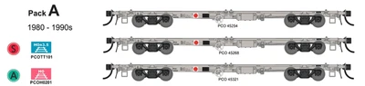 SDS PCO201 HO Container Wagon Pack A 1986-1990s • $199.99