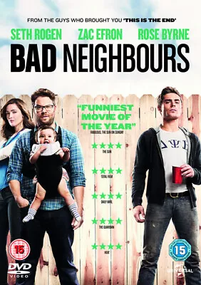 Bad Neighbours DVD (2014) Zac Efron Stoller (DIR) Cert 15 Fast And FREE P & P • £1.99