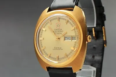Vintage Omega Electronic F300Hz Chronometer Geneve Wristwatch Men's From Japan • $549.99