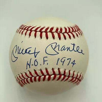 The Finest Mickey Mantle HOF 1974 Signed Baseball PSA DNA Graded 10 GEM MINT • $9999