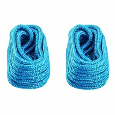 $21.92 • Buy 2 Pack 1/2 Inch 25 FT Reflective Double Braid Nylon Boat Dock Line Mooring Rope