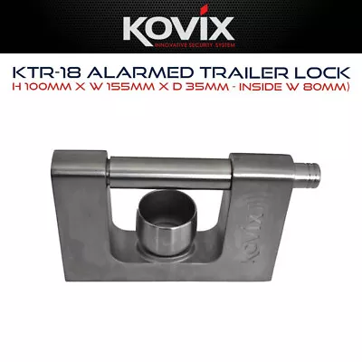$156.99 • Buy Kovix Alarmed Trailer Lock KTR-18 Tow Ball Hitch Alarm For Caravan RV Motorhome