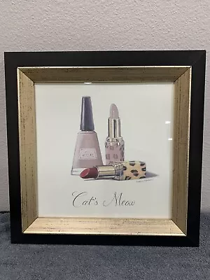 Marco Fabiano Cat’s Meow Art Print Feminine Fragrance Vanity Girly • $35