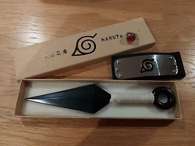 Naruto Cosplay Bundle - Kunai Ring And Headband  • £15