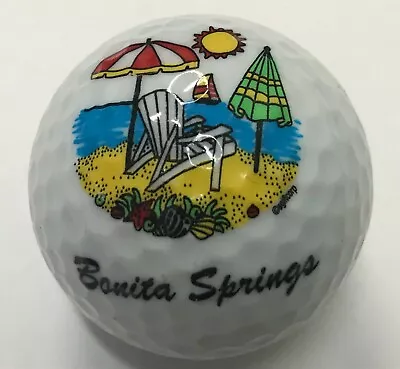 1 (ONE) Bonita Springs Beach Umbrella Chair Logo Golf Ball (F-1-6) • $3