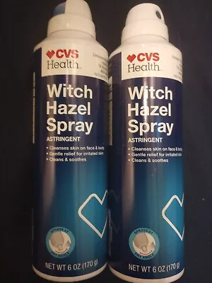 $14.99 • Buy 2-pack CVS Witch Hazel Spray Astringent For Irritated Skin, 6 Oz / Per Bottle