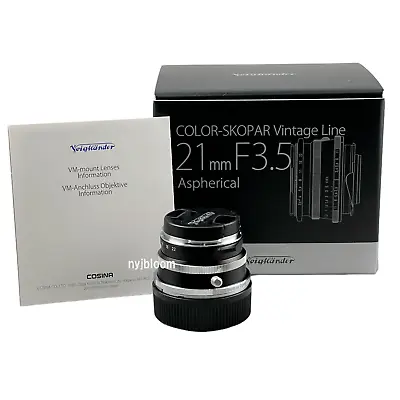 New VOIGTLANDER Color-Skopar Vintage Line 21mm F3.5 Aspherical Lens VM Mount • $654.66