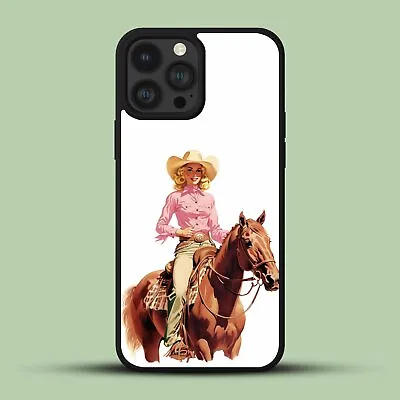 Tall Girl Very Red Cowboy Anti-wear Phone Case For IPhone 14 15 11 12 13 • $11.55