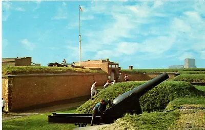Visitors At Fort McHenry Baltimore MD Postcard • $2.70