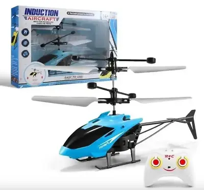 Mini 2-Channel RC Helicopter - Indoor Drone With Remote Control (PACK OF 3) • $24.99