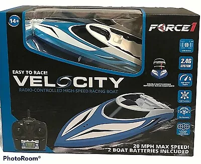 Force 1 Velocity Radio Controlled High Speed Racing Boat New Sealed  • $54.95