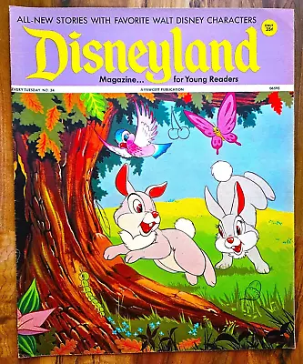 Vintage 1972 Disneyland Magazine #34 With Bambis Friends Cover • $6.99