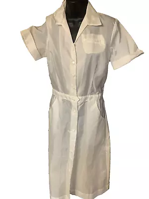 50s Uniform Dress Waitress Diner Housekeeper Sexy Old Stock Nylon S/M • $35
