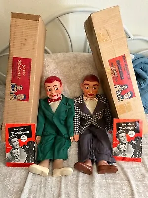 JERRY MAHONEY & KNUCKLEHEAD SMIFF Ventriloquist Dolls By Paul Winchell W/boxes • $495