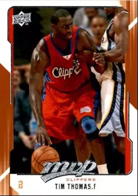 2008-09 Upper Deck MVP Tim Thomas Los Angeles Clippers #68 • $1.85