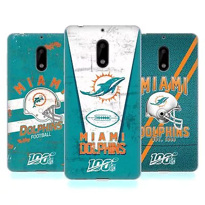 Official Nfl Miami Dolphins Logo Art Soft Gel Case For Nokia Phones 1 • £17.95