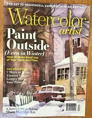$7.50 • Buy Watercolor Artist Magazine  December 2019
