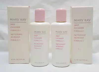 Lot Of 2 Mary Kay Deep Cleanser Formula 3 - 6.5 Oz - New - For Oily Skin - 1059 • $47.99