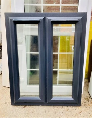 £165 • Buy UPVC DOUBLE GLAZED WINDOW,  Anthracite, 2 Openers-size H114 X W90.5  (SK802)