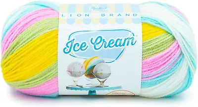 Lion Brand Ice Cream Yarn Acrylic Gradient Yarn Multi Colour 100g Yarn Bunny • £8