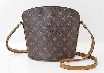 Authentic LOUIS VUITTON Drouot Monogram Crossbody Shoulder Bag Purse #56258 • £310.23