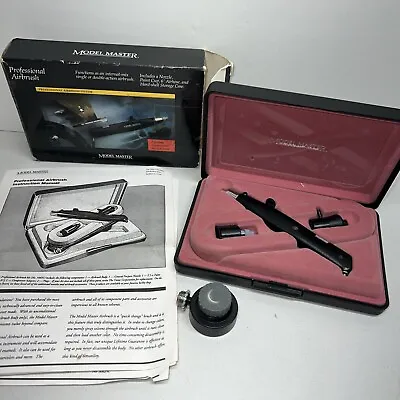 Testers Model Master Professional Airbrush System With Hose Nozzle & Case #50601 • $78.40