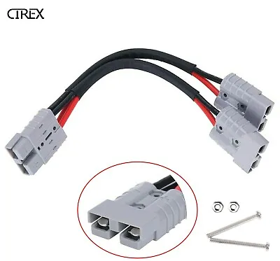 $18.85 • Buy 50 Amp Anderson Plug Connector Double Y Adaptor 6mm Automotive Cable 6MM