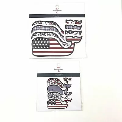 Vineyard Vines American Flag Whale Stickers For Target Four Vinyl 2 Pack • $11.69