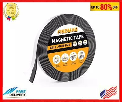 Magnetic Tape With Strong Self Adhesive Flexible Magnetic Strip Magnet Tape Roll • $12.18