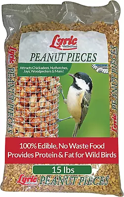 Peanut Pieces Wild Bird Seed - No Waste Bird Food - Attracts Titmice Woodpecker • $44.30