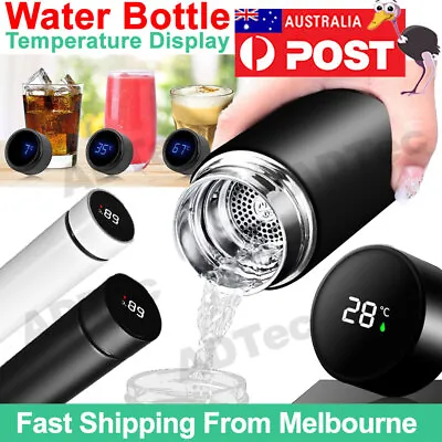 $17.95 • Buy 2022 Smart Water Drink Bottle TEMPERATURE Display Insulated SS Vacuum Flask AU