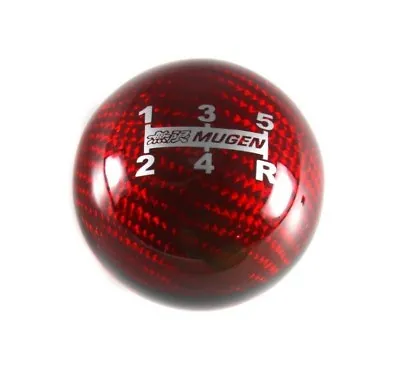 MUGEN Red Carbon Fiber Shift Knob 5 Speed For Honda CR-Z CIVIC ACCORD S2000 EK • $25