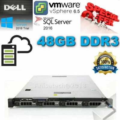£218.95 • Buy DELL PowerEdge R410 2x X5675 3.06Ghz 48GB DDR3 RAM 2x 600GB SAS 10K 6/IR RAID