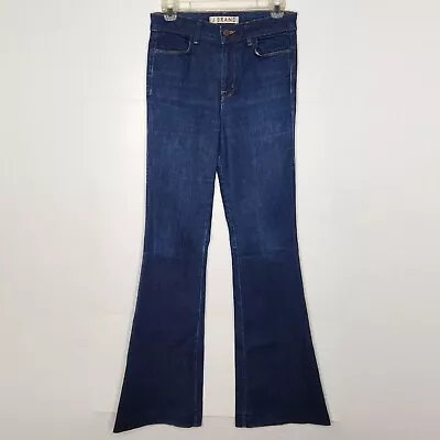 J BRAND The Doll Jeans Womens Size 28 FITS 27 Flare High Rise Blue Distressed  • $34.99