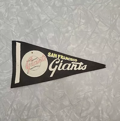 Vintage 1960s San Francisco Giants Felt Mini Pennant ~ 4  X 8  • $24