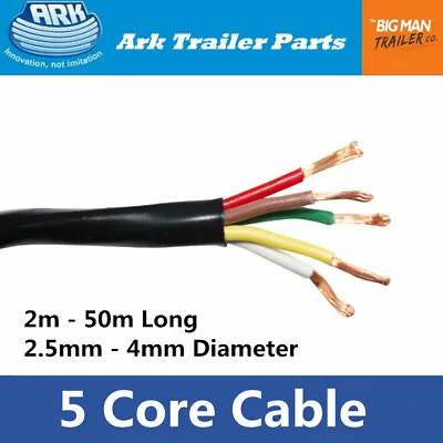 $18 • Buy ARK Electrical Connection 5 Core Wire & Cable Multi-Choice For Trailer Caravan